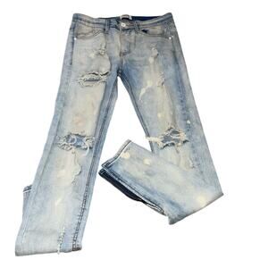 KDNK MENS Denim Distressed Jeans Size 30